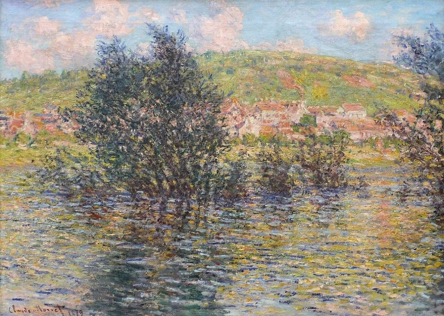 Seine vid Vétheuil, sol efter regn W528 - Claude Monet