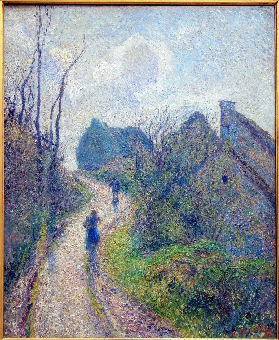 Stig vid Ravinière i Osny - Camille Pissarro