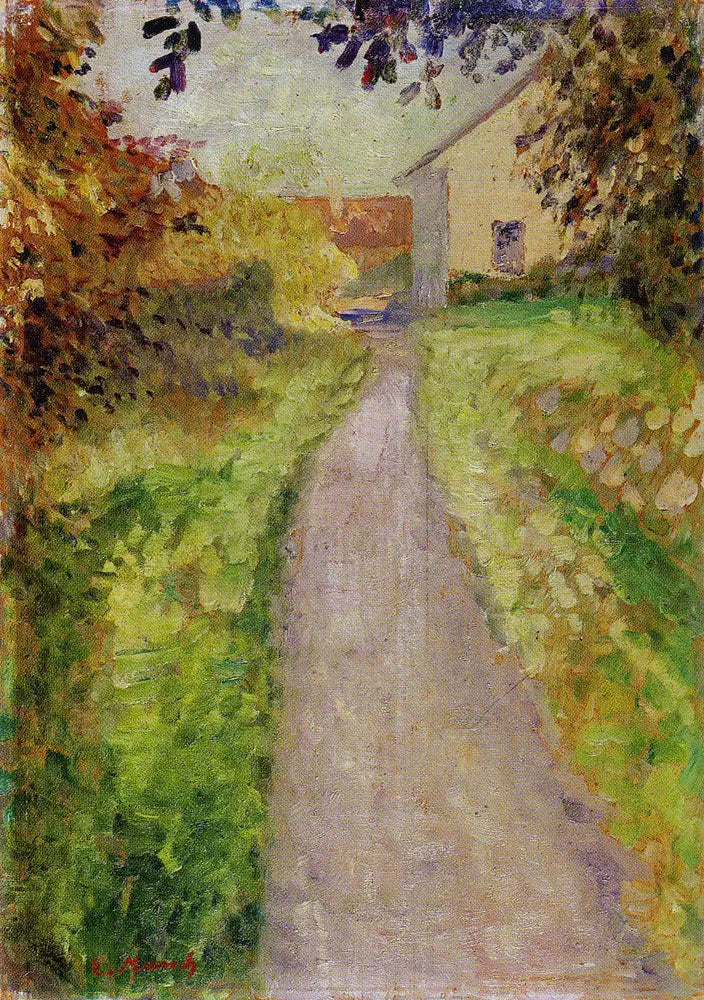 Trädgårdsgång - Edvard Munch