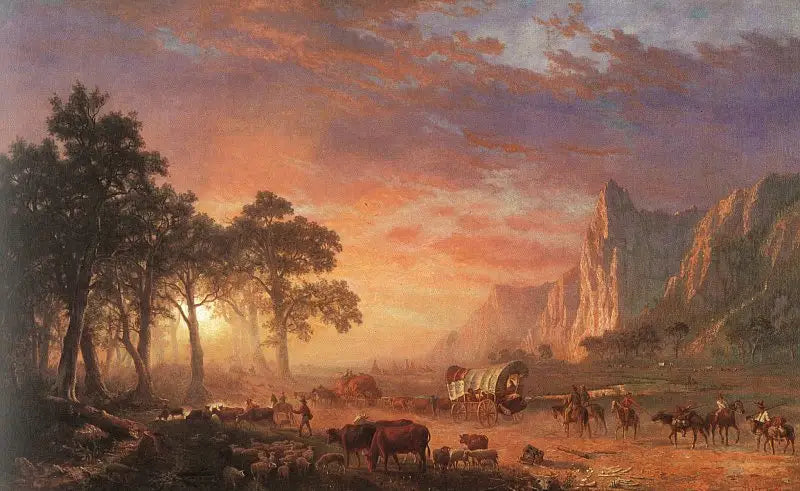 Oregons stig - Albert Bierstadt