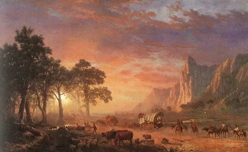 Oregons stig - Albert Bierstadt