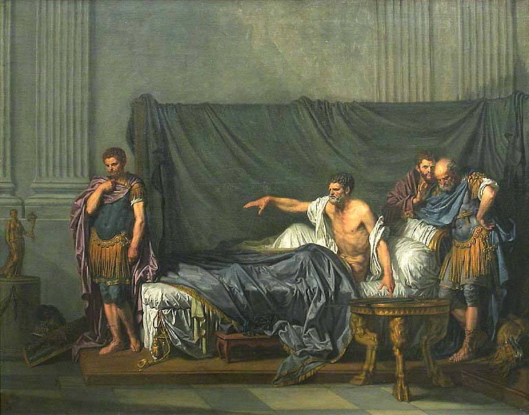 Septime Sévère och Caracalla - Jean-Baptiste Greuze