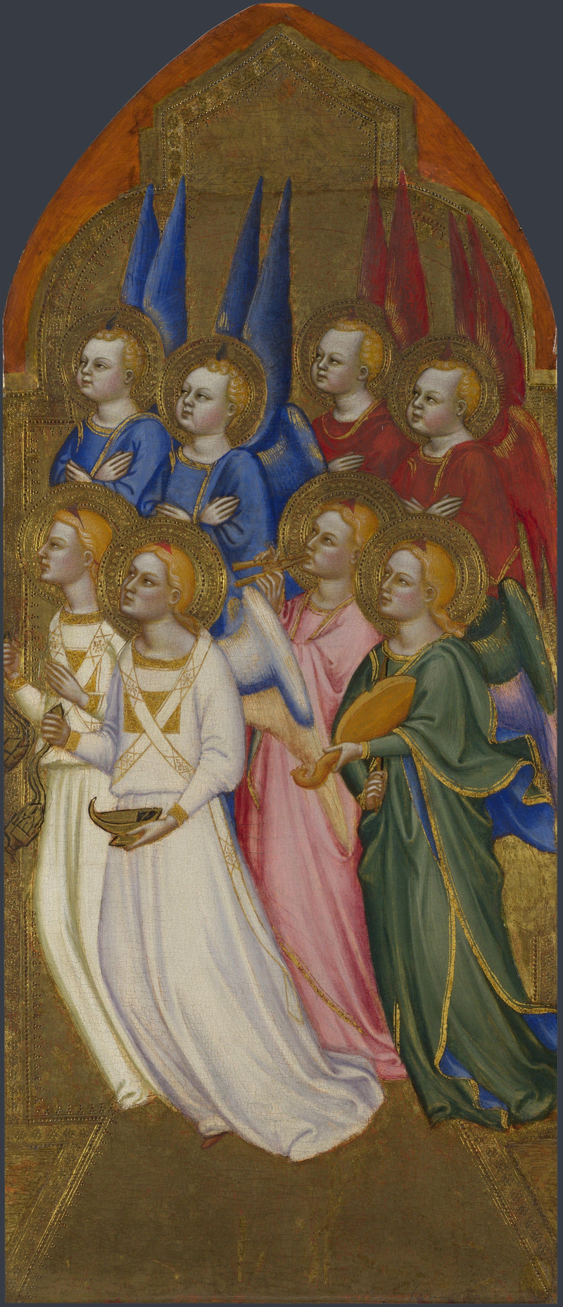 Serafiner, keruber och tillbedjande änglar - Jacopo di Cione