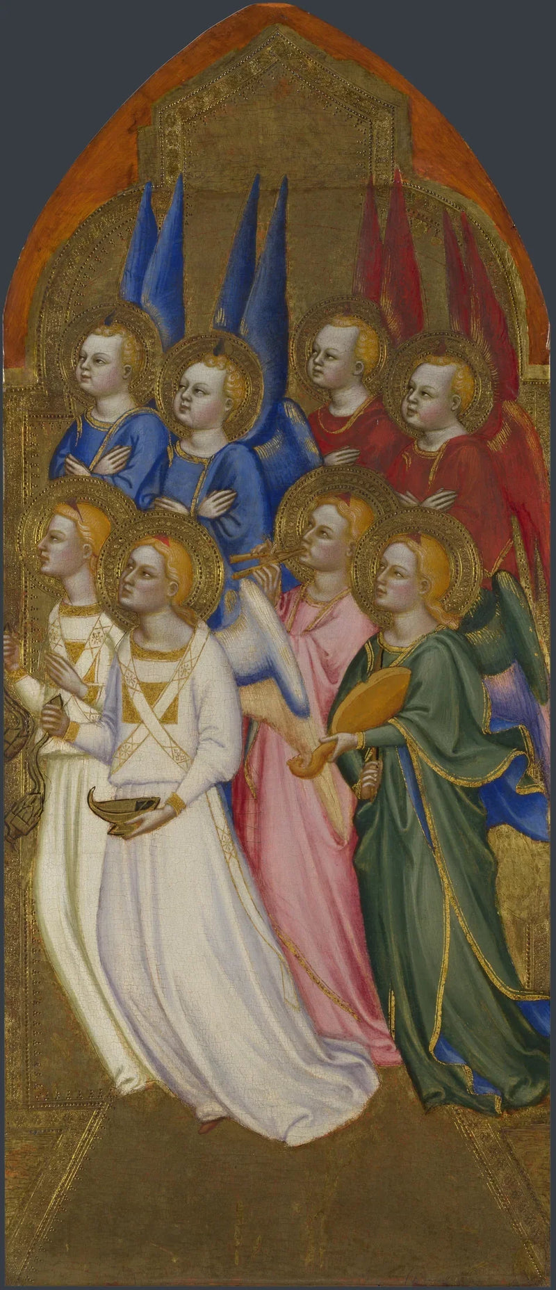 Serafiner, keruber och tillbedjande änglar - Jacopo di Cione
