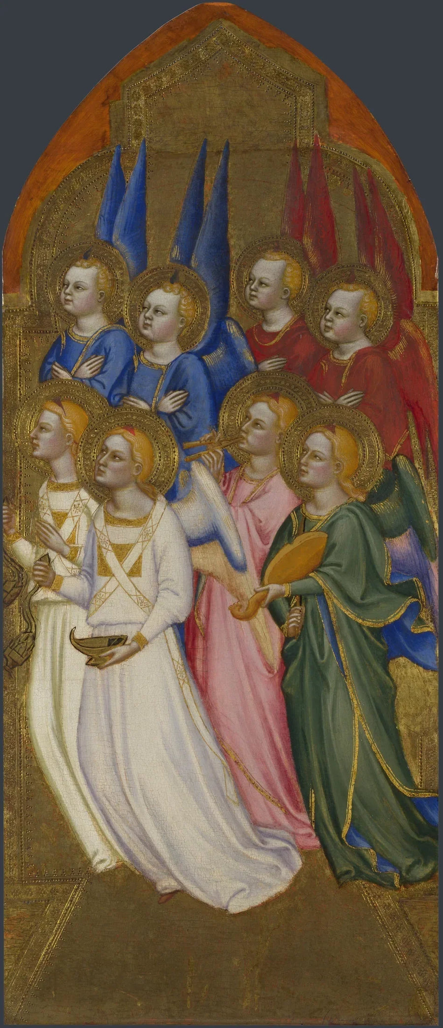 Serafiner, keruber och tillbedjande änglar - Jacopo di Cione