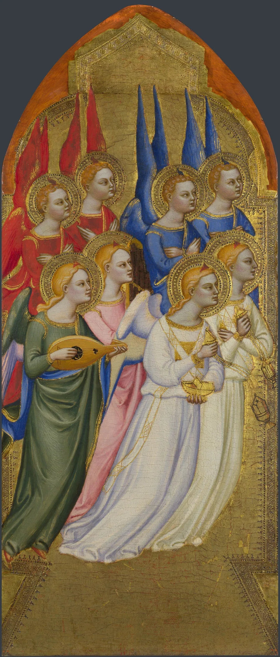 Serafiner, keruber och tillbedjande änglar - Jacopo di Cione