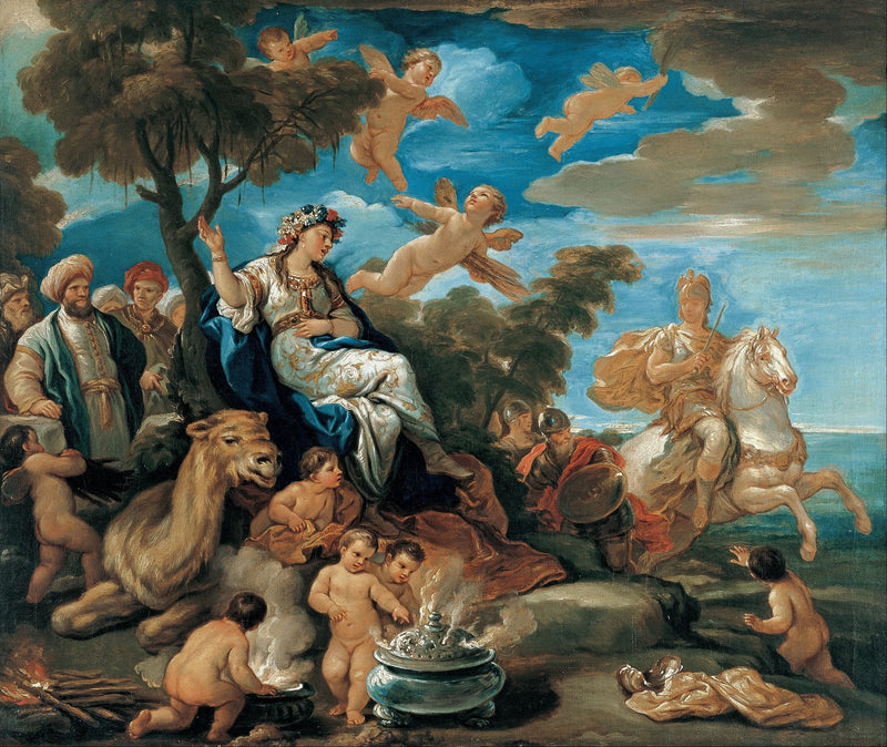 Serien av de fyra världsdelen. Asien - Luca Giordano