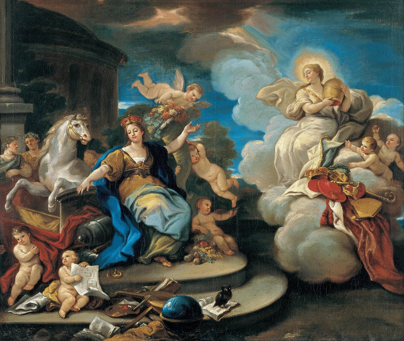 Serien av de fyra världsdelen. Europa - Luca Giordano
