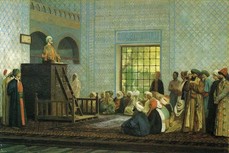 Predikan i moskén - Jean-Léon Gérôme