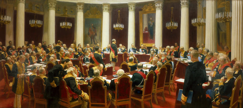 Protokollsession från Statens råd - Ilya Repin
