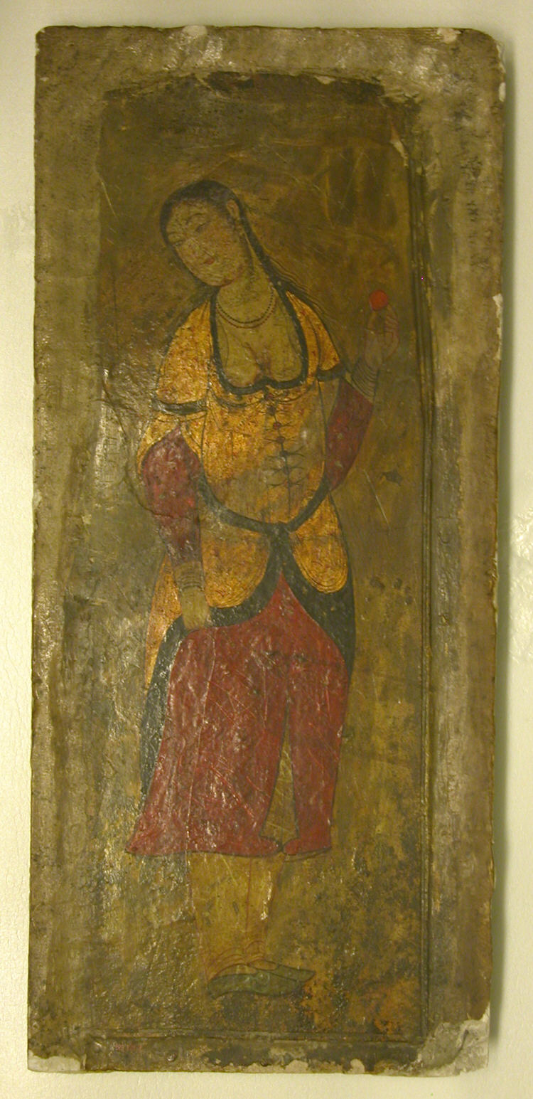 Femme tenant un fruit, Atelier persan anonyme, mid–17th century