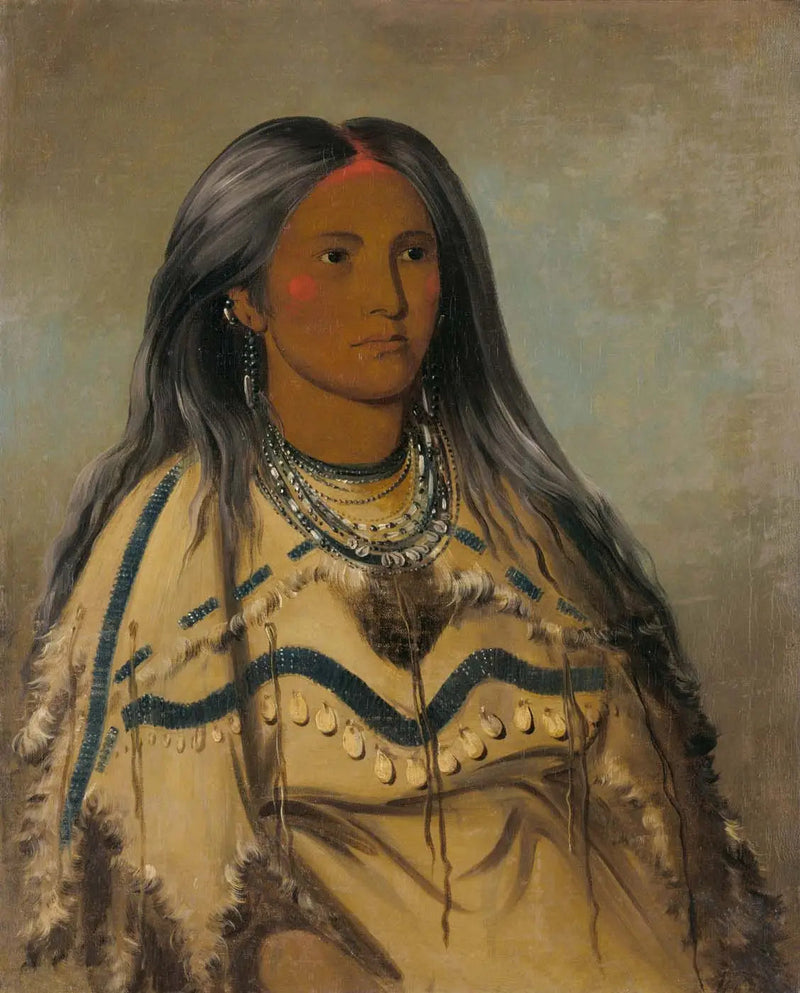 Sha-kó-ka, Mint, en vacker flicka - George Catlin
