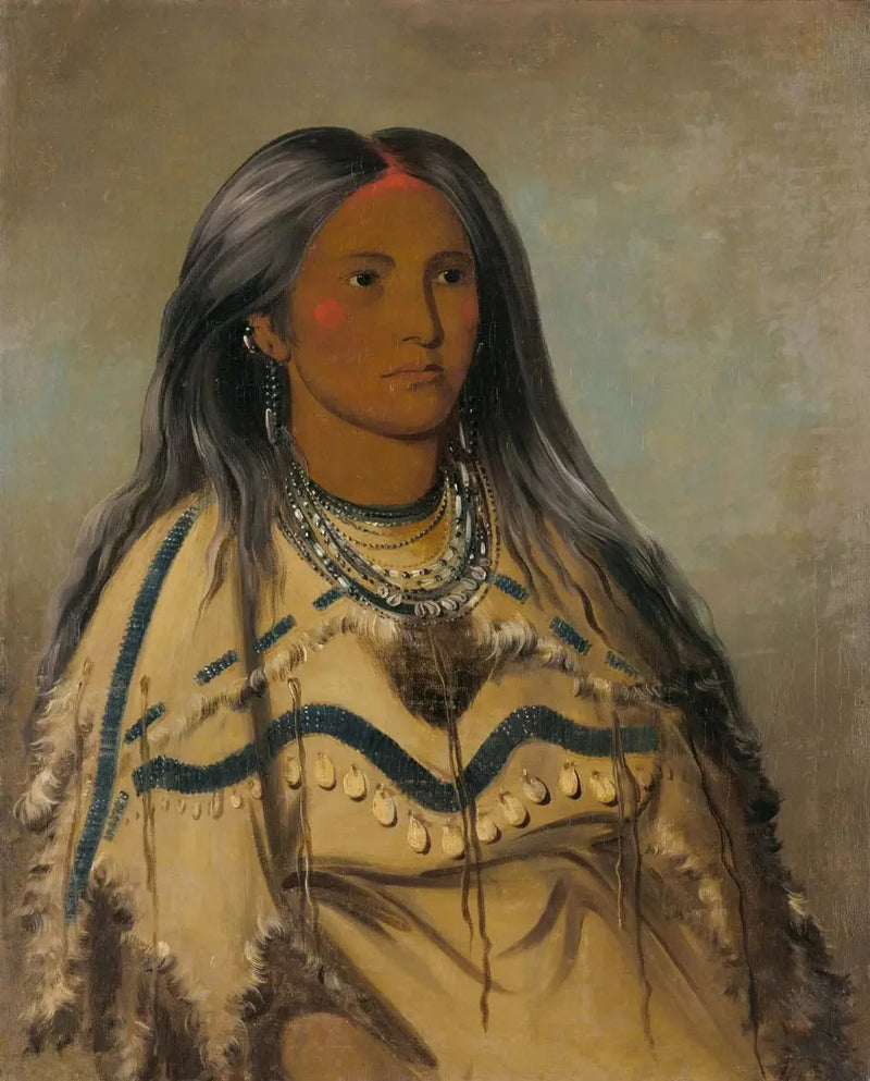 Sha-kó-ka, Mint, en vacker flicka - George Catlin