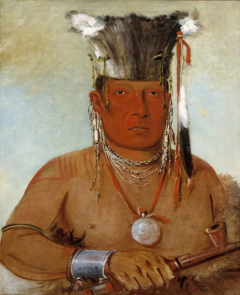 Sháw-da-mon-nee, här är han, en modig - George Catlin