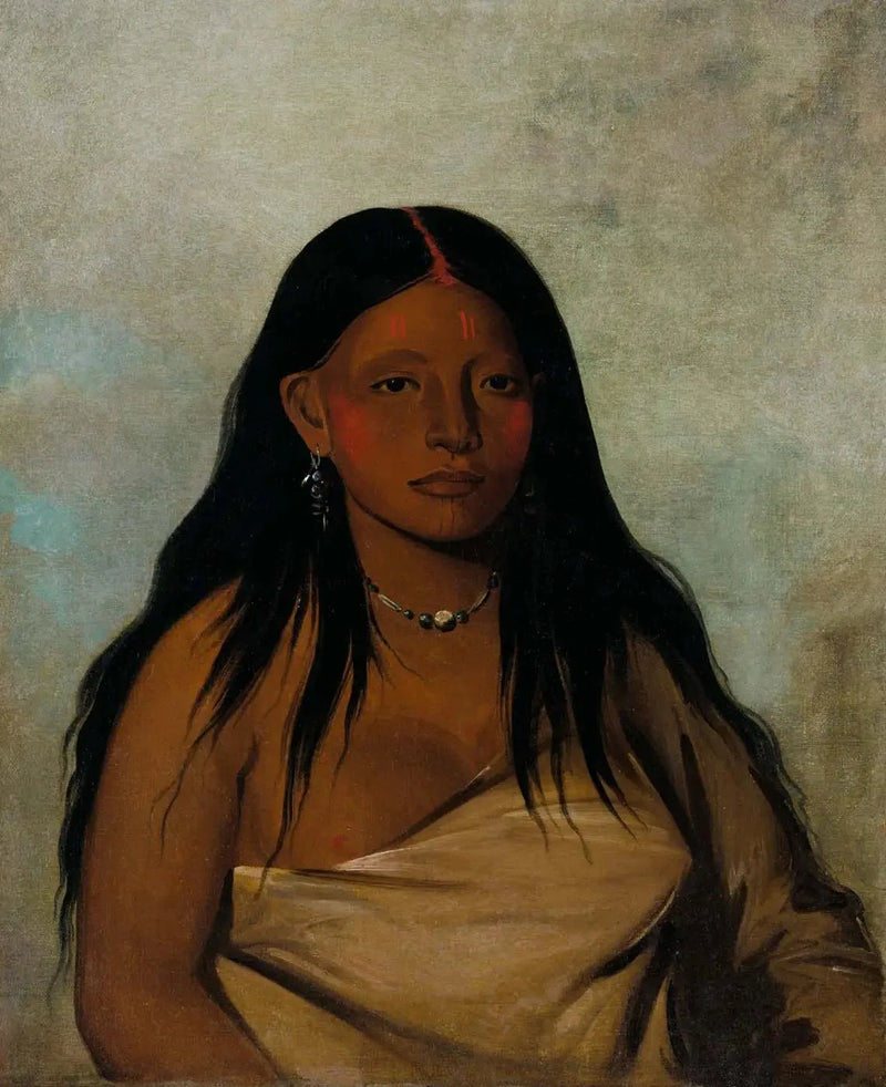 She-de-ah, Vild Salvia, en Wichita-kvinna - George Catlin