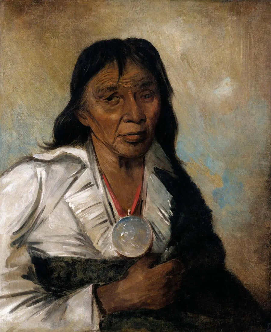 Shin-gós-se-moon, Stora Seglet, en Chef - George Catlin