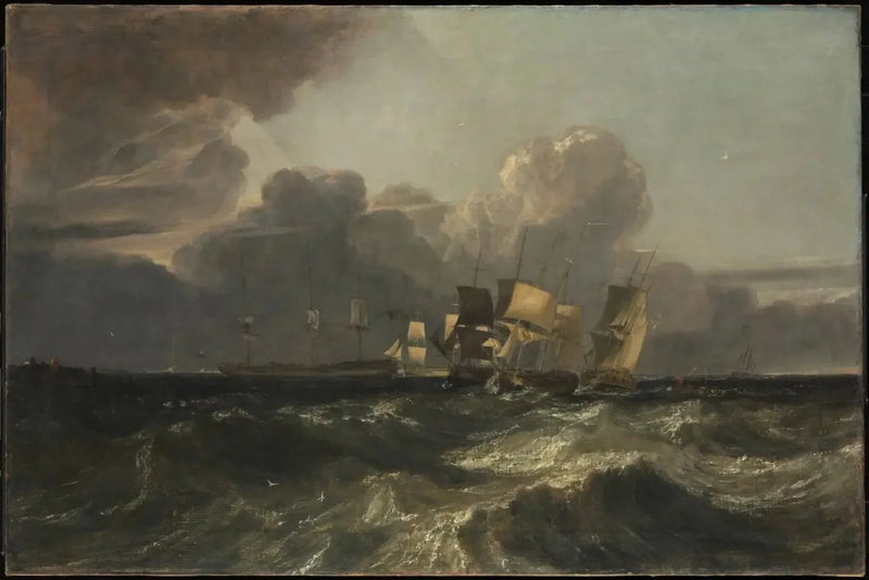 Skepp som bär upp för ankarplatsen ('The Egremont Seapiece') - J. M. W. Turner
