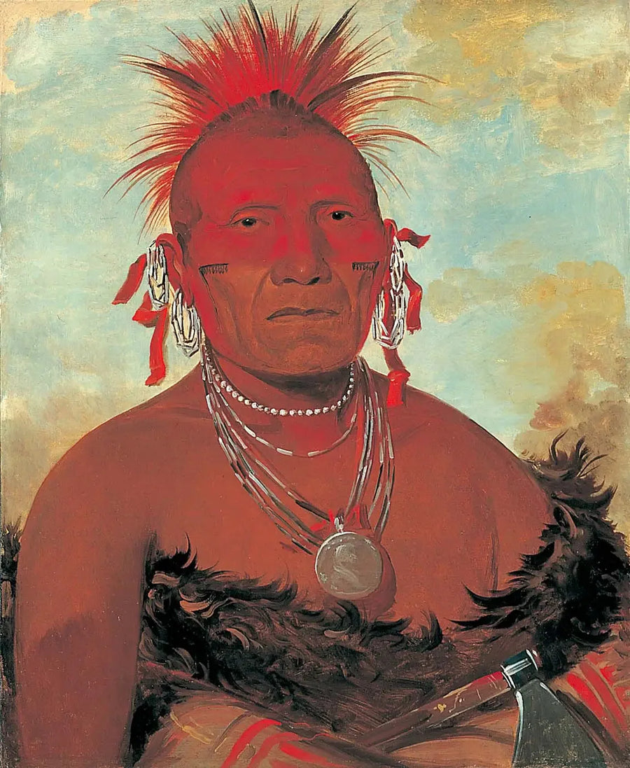 Shón-ka-ki-he-ga, hästledare, stora Pawnee-chefen - George Catlin