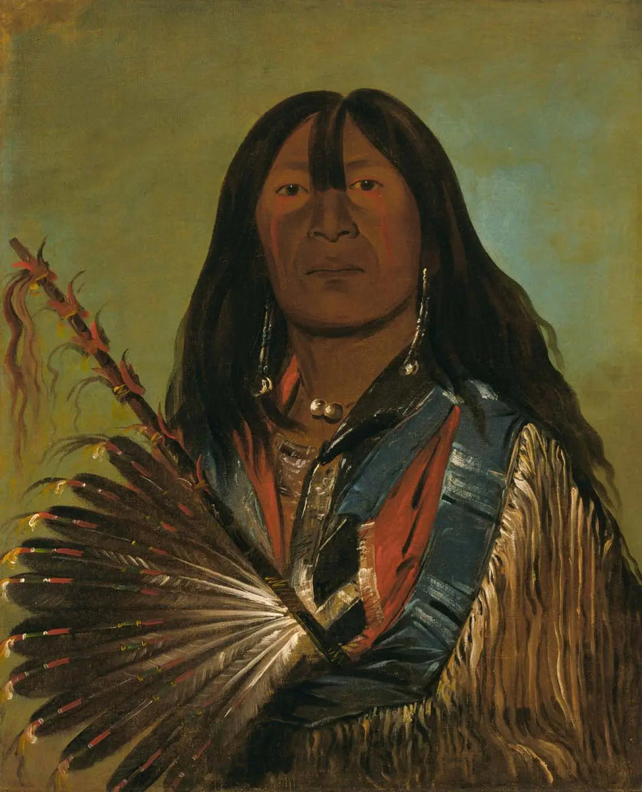 Shón-ka, hunden, ledare för Bad Arrow Points-gänget - George Catlin