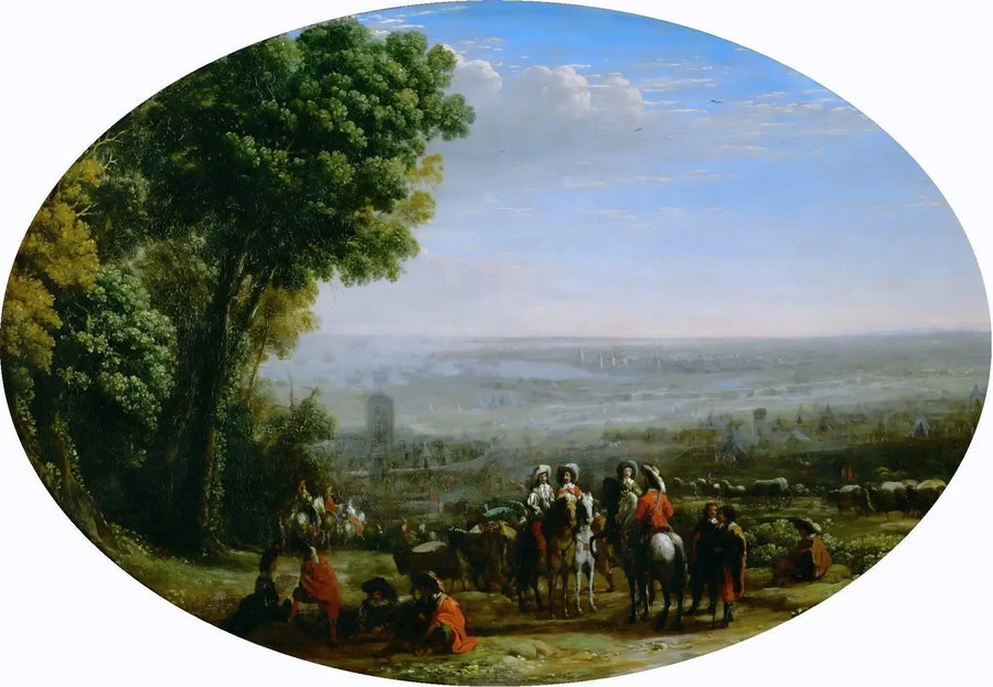 Stol från La Rochelle av Ludvig XIII - Claude Lorrain