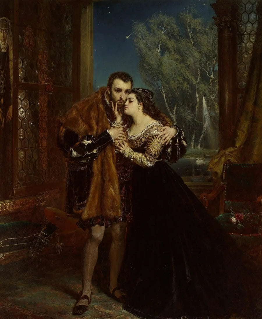 Sigismund August och Barbara vid Radziwiłł-hovet i Vilnius - Jan Matejko