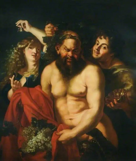 Silène berus tillsammans med Bacchantor - Peter Paul Rubens