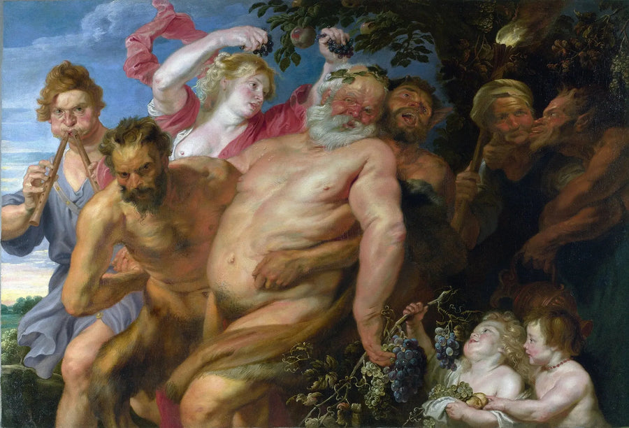 Silène berusad stödd av satyrer - Antoine van Dyck