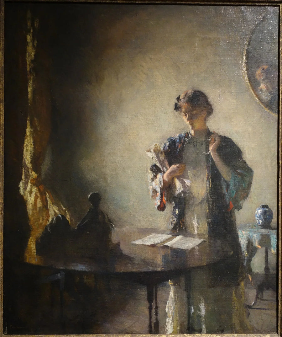 Silhuett i ett rum - Frank Weston Benson