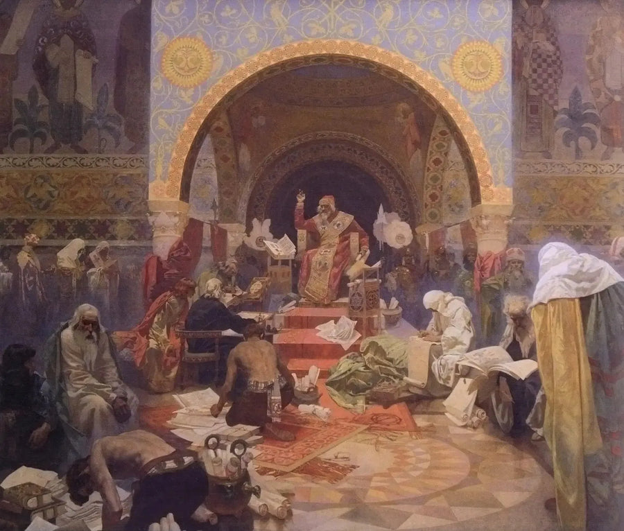 Siméon, bulgarernas tsar - Alphonse Mucha