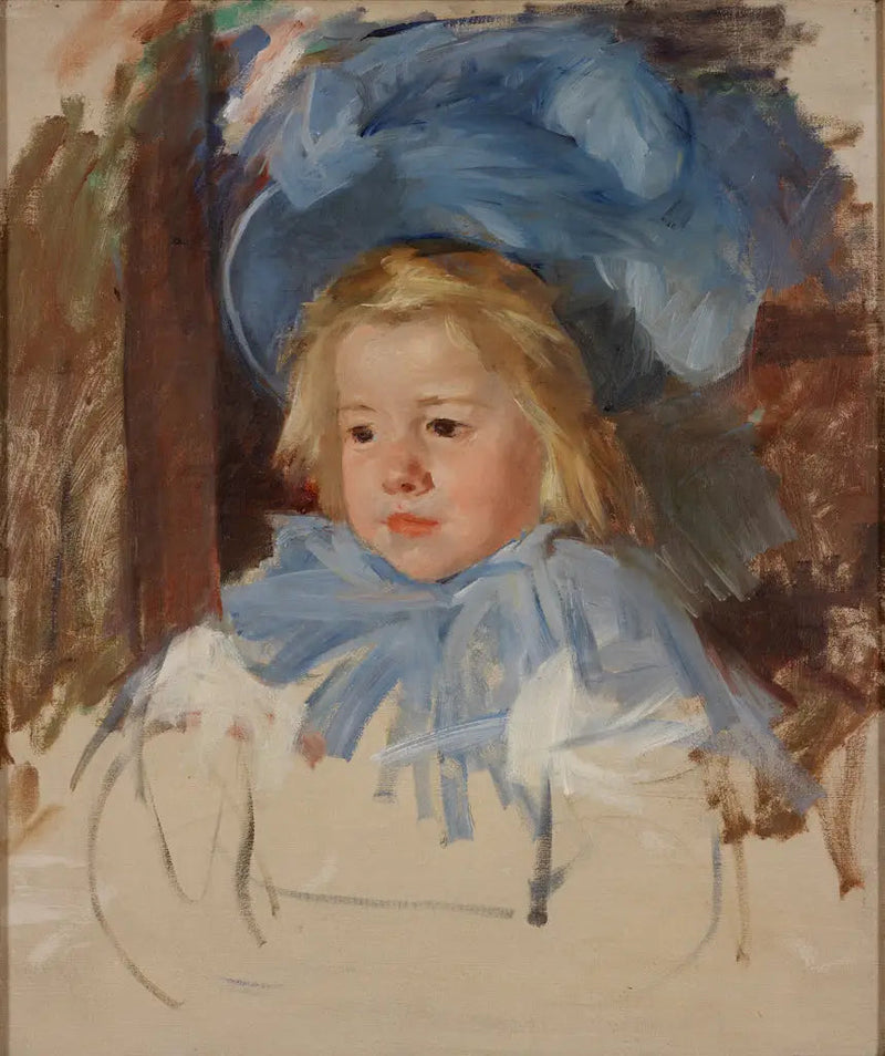 Simone med blå mössa - Mary Cassatt