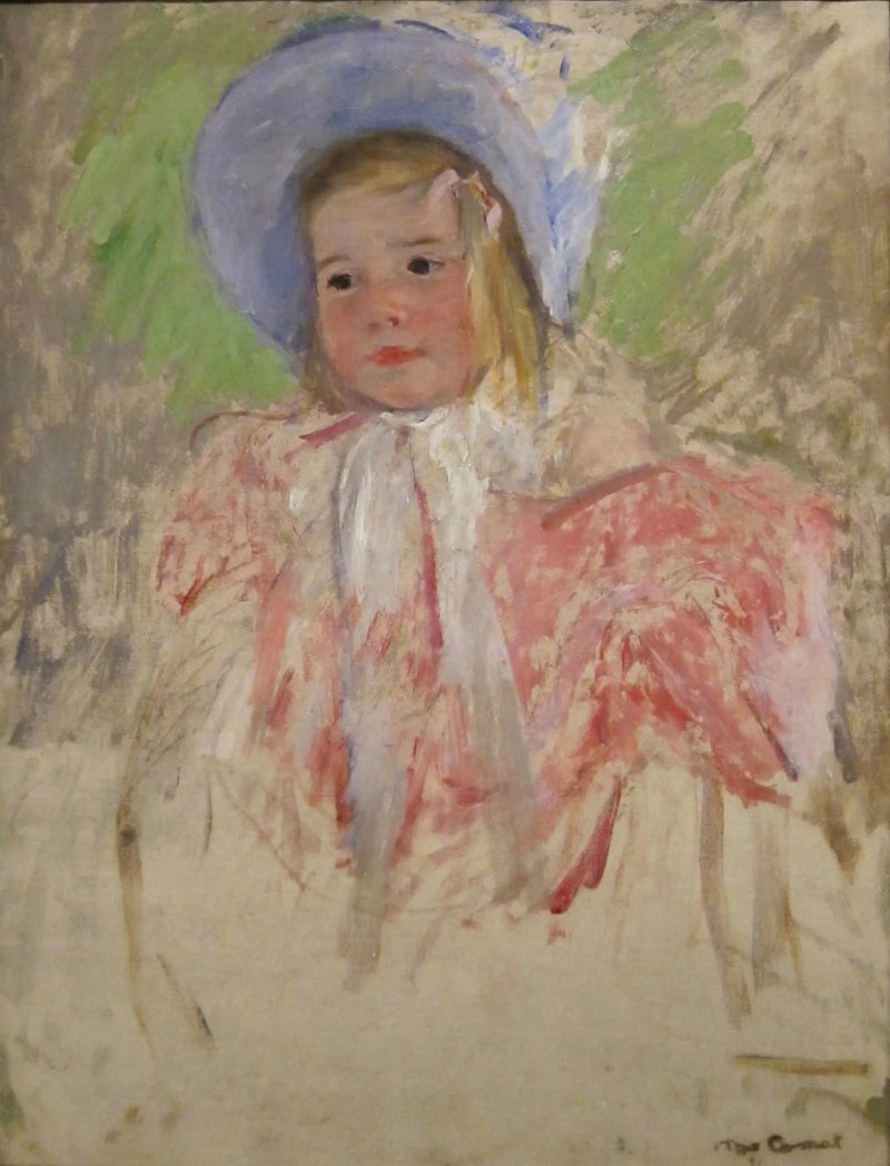 Simone med blå mössa (nr 1) - Mary Cassatt