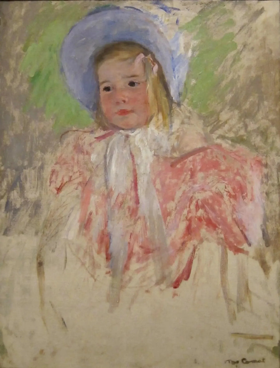 Simone med blå mössa (nr 1) - Mary Cassatt