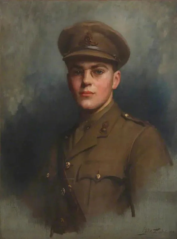Sir Felix John Morgan Brunner, 3:e baronett Brunner (1897-1982) som artilleriofficer - Luke Fildes