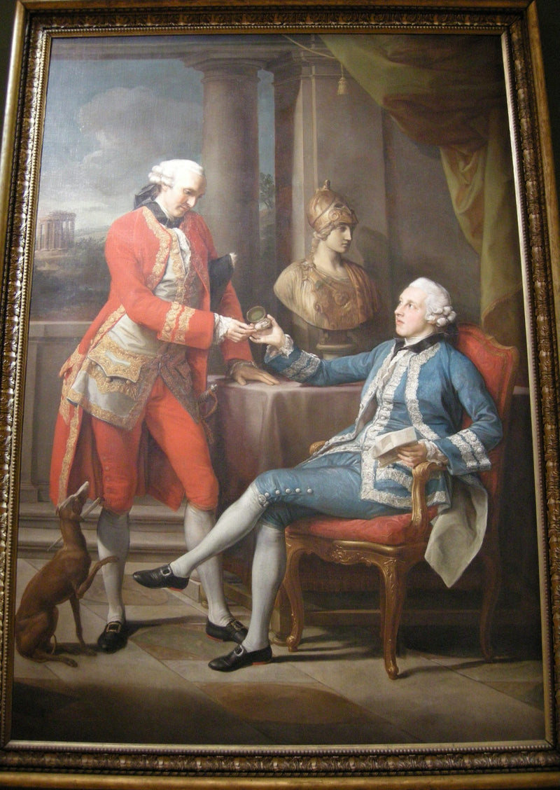 Sir Sampson Gideon och en okänd följeslagare - Pompeo Batoni