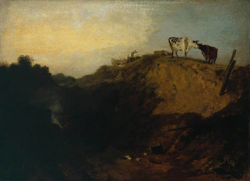 Skiss av en bank, med zigenare - J. M. W. Turner