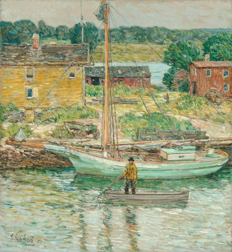 Ostronbåt, Cos Cob - Childe Hassam