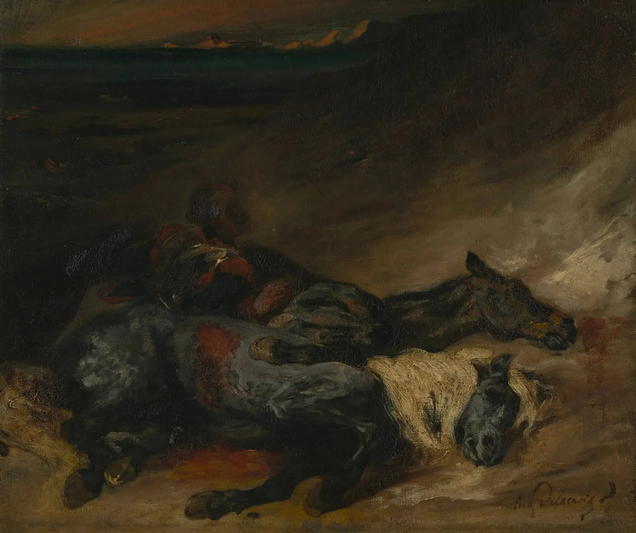 Kväll efter en strid - Eugène Delacroix