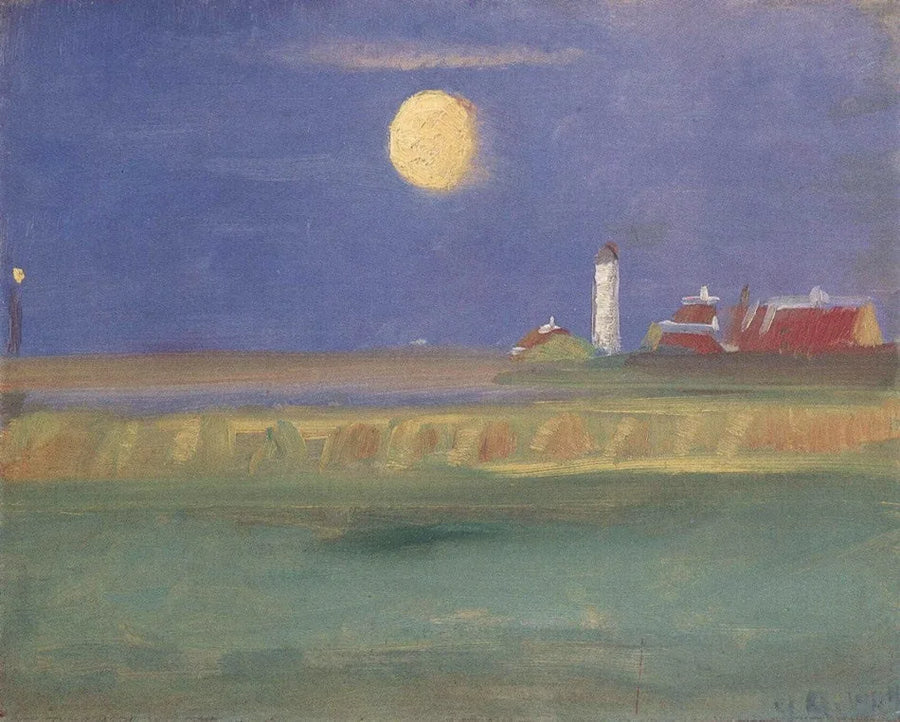 Månskenkväll. Fyr - Anna Ancher