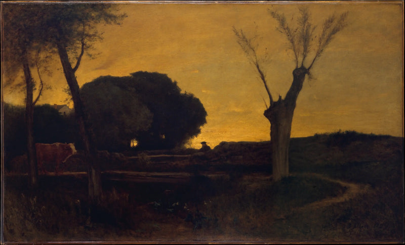 Kväll i Medfield, Massachusetts - George Inness