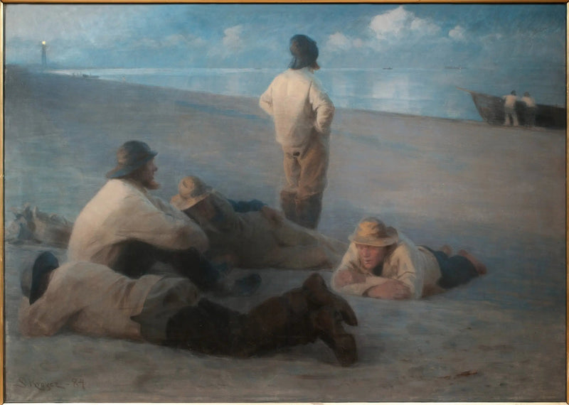Sommarfest på stranden i Skagen - Peder Severin Krøyer