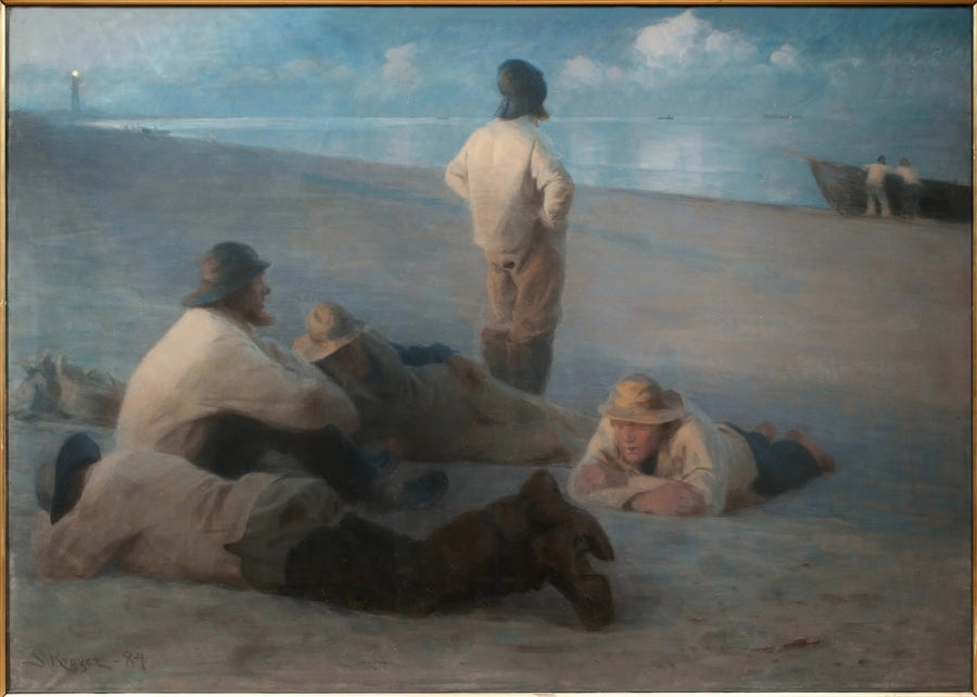 Sommarfest på stranden i Skagen - Peder Severin Krøyer
