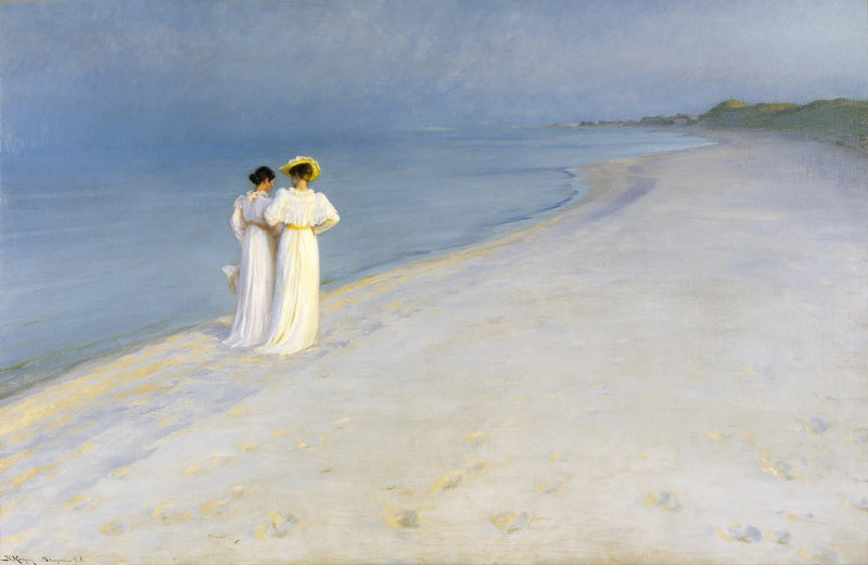 Sommarfest på stranden i Skagen - Peder Severin Krøyer