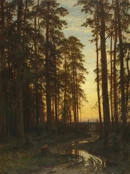 Kväll i en tallskog - Ivan Chichkine