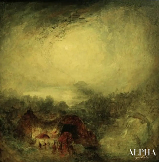 Soirée du déluge - William Turner - Reproductions de tableaux et peintures haut de gamme