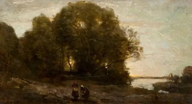 Kväll - Jean-Baptiste Camille Corot