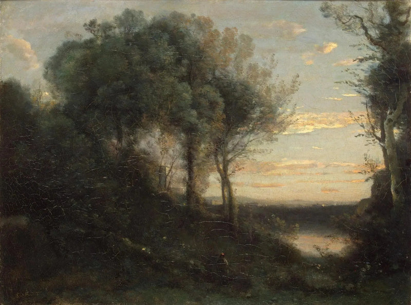 Kväll - Jean-Baptiste Camille Corot