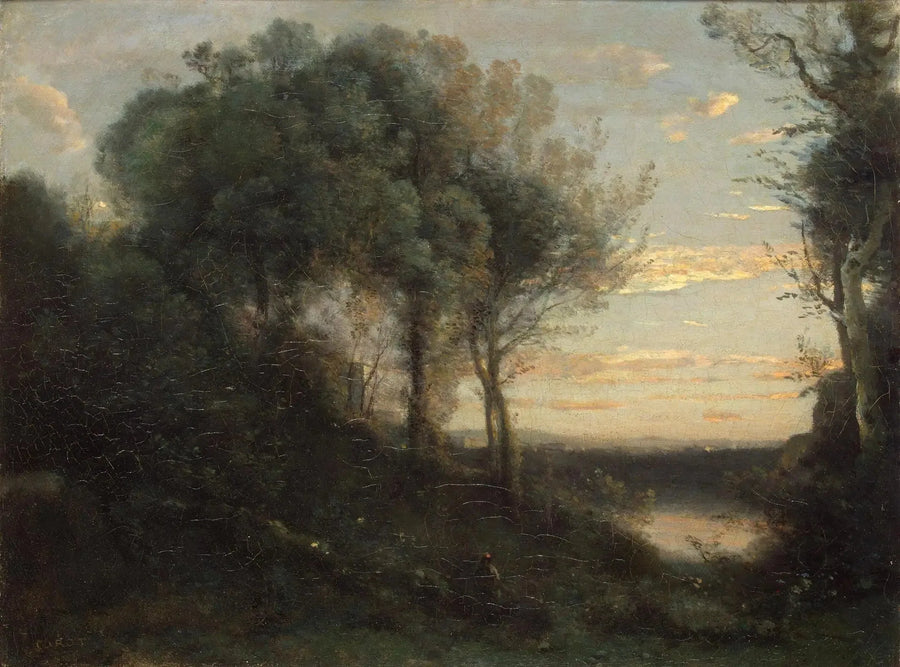 Kväll - Jean-Baptiste Camille Corot