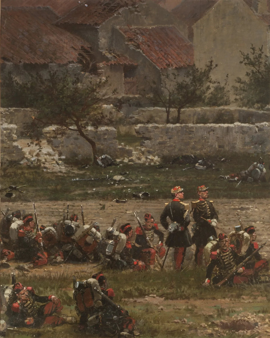 Soldater i vila (Panorama av slaget vid Rezonville) (Fragment) - Édouard Detaille