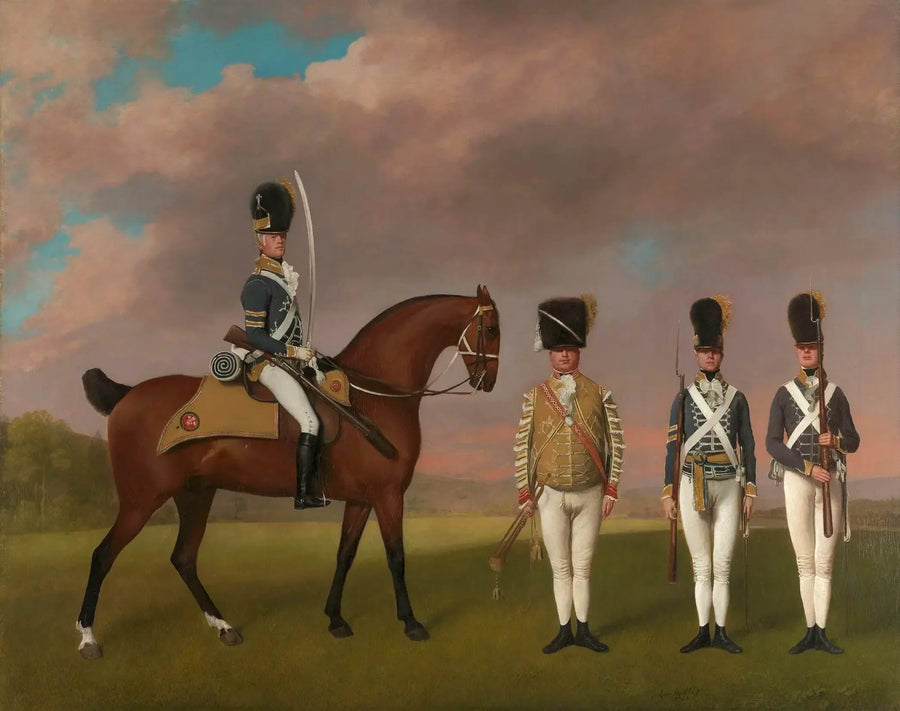 Soldater från 10:e lätta dragonregementet - George Stubbs