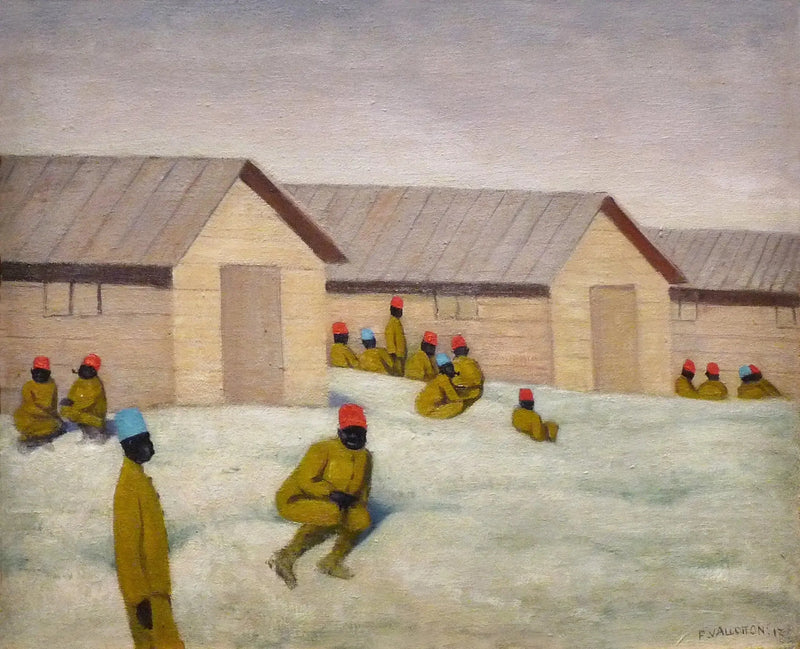 Senegalesiska soldater vid Mailly-lägret - Félix Vallotton
